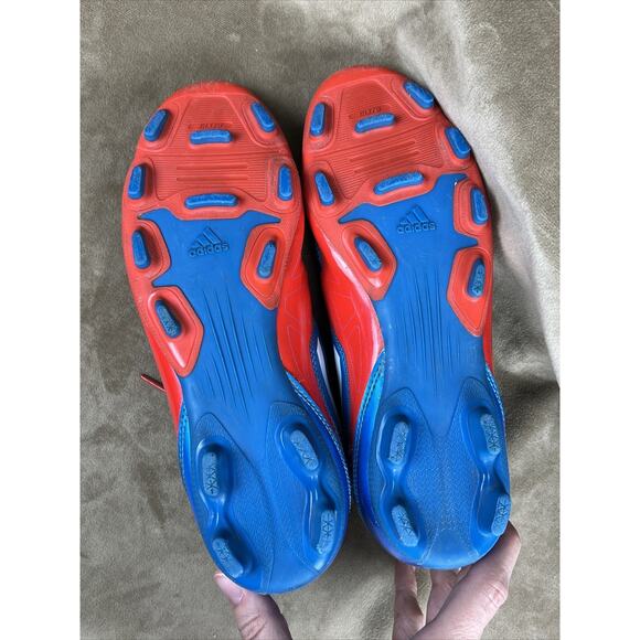 ADIDAS F-50 Boys 5.5 ~Traxion Soccer Cleats Red Blue - V24800 - Picture 11 of 14